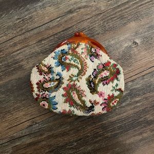 Vintage Needlepoint small clutch